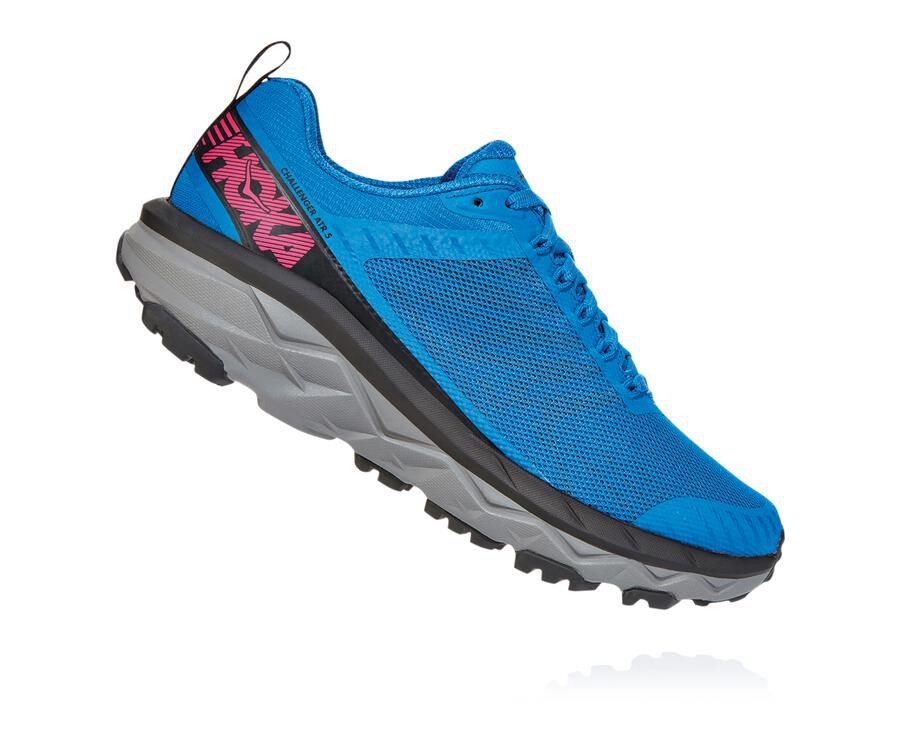 Chaussure Trail Hoka One One Challenger Atr 5 Femme - Bleu - TGK-581724